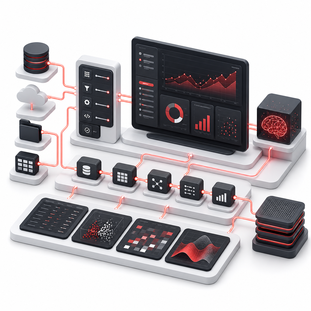 Seamless integration with data preparation and predictive workbench